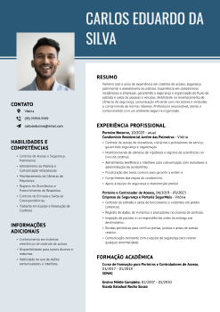Exemplo de currículo de porteiro